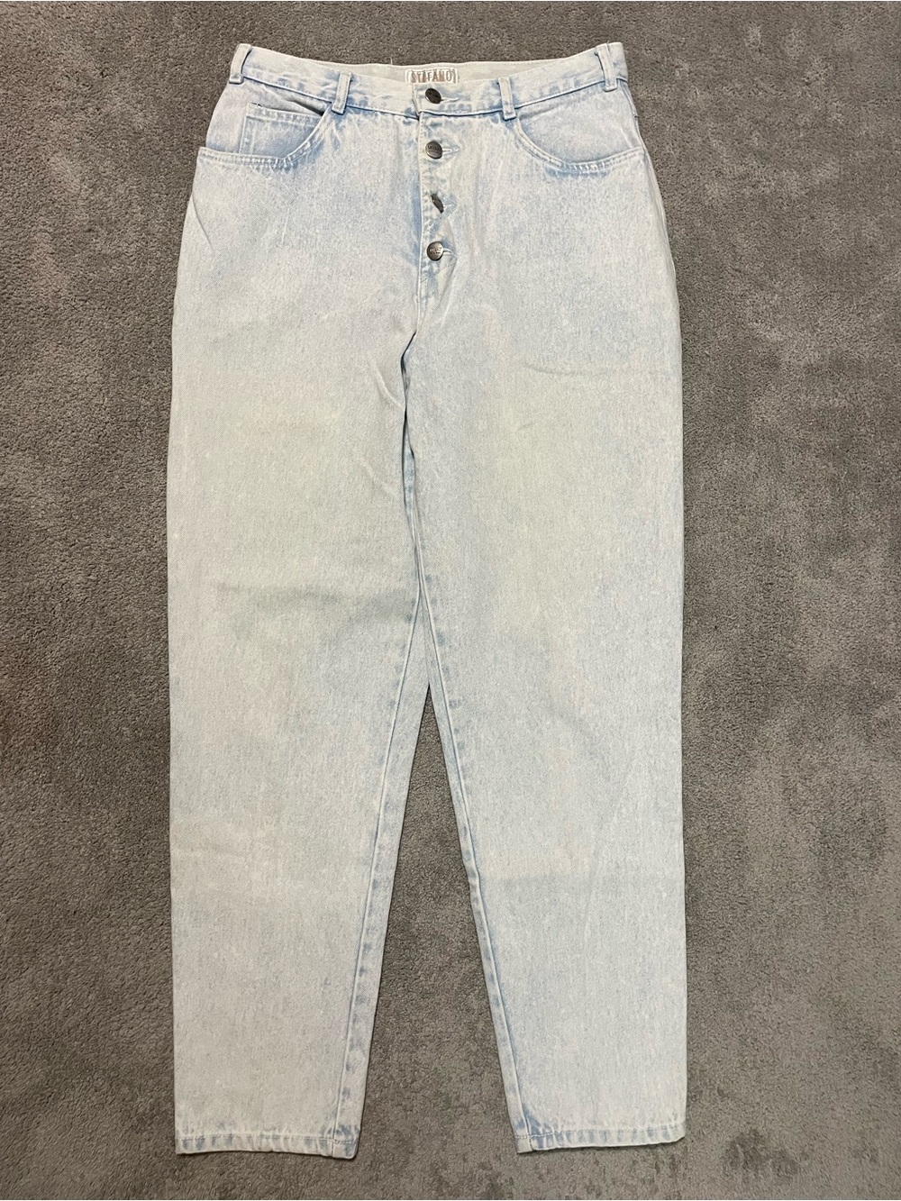 Vintage Acid Wash Jeans Stefano Worldwide Womens 14 100% Cotton
